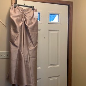 Bartley Mischka floor length satin skirt New with tags